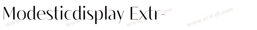Modesticdisplay Extr字体转换